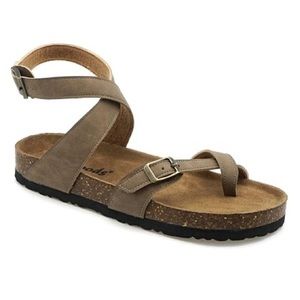 🌿OUTWOODS SANDALS🌿|| Ankle strap sandal - Taupe